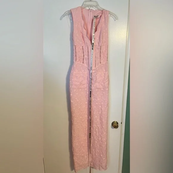 NWOT Sophina Broderie Anglaise Sleeveless Maxi Dress Crystal Rose color XS - Picture 9 of 9